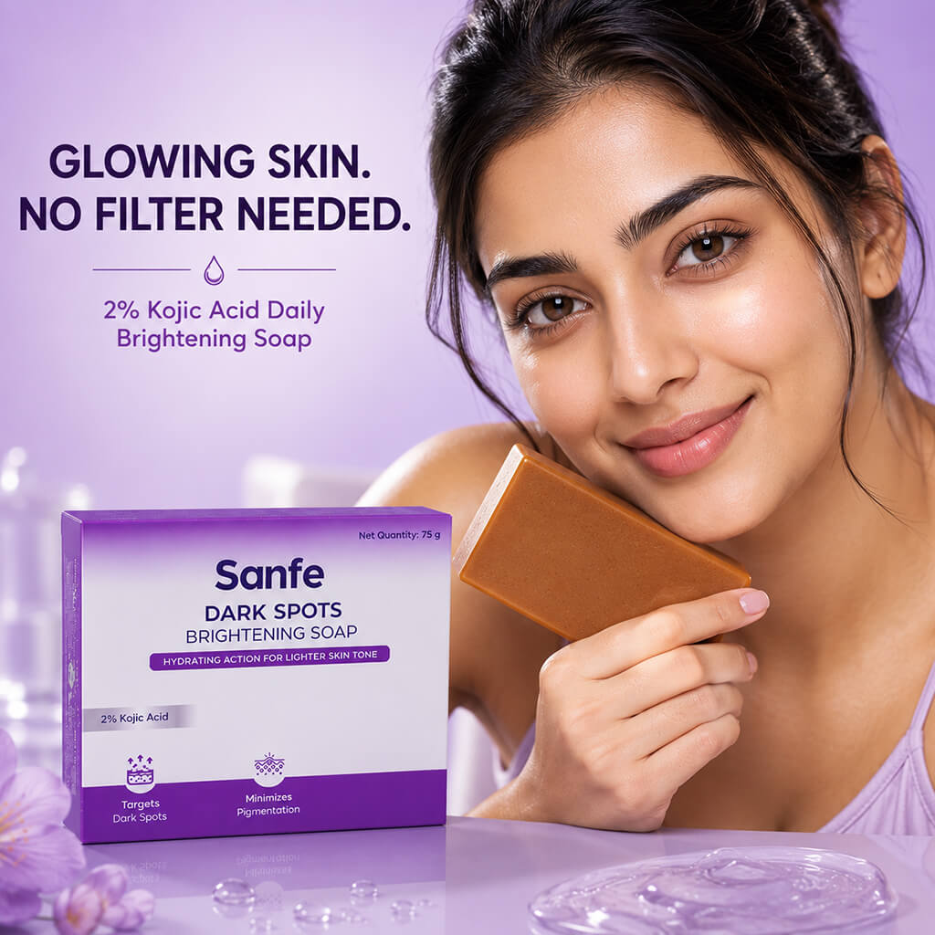 Sanfe Kojic Acid Soap for Dark Spots & Pigmentation
