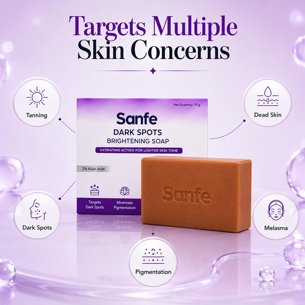 Sanfe Kojic Acid Soap for Dark Spots & Pigmentation