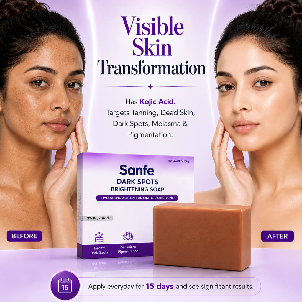 Sanfe Kojic Acid Soap for Dark Spots & Pigmentation